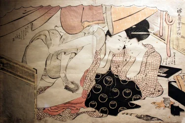 Colour Shunga by Utamaro